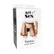 Гартеры с кольцами Art of Sex — Geneva, натуральная кожа, размер L–2XL