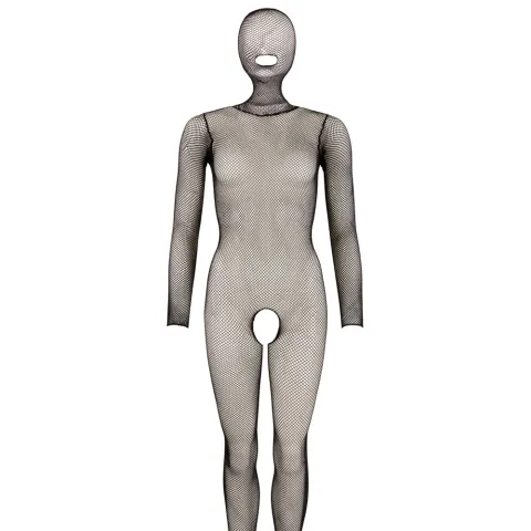 Бодістокінг - NO:XQSE Catsuit Mask, чорний S/L