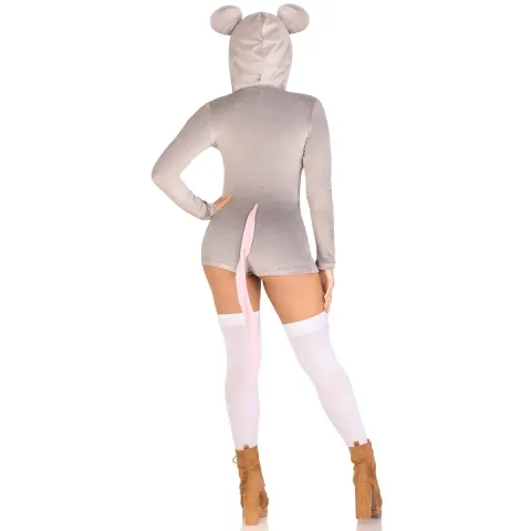 Комбинезон-костюм мышки Leg Avenue Comfy Mouse M, с капюшоном