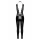 Комбінезон Noir Handmade F298 Libido, XL, під латекс, мереживний верх, чокер, знімне намисто, доступ