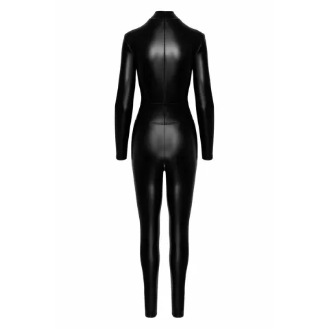 Комбинезон Noir Handmade F319 в клетке, L, латекс снизу, длинный рукав, доступ, кольцо на ремне