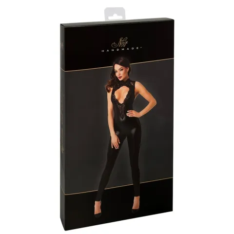 Комбинезон Noir Handmade F342 Powerwetlook и кружевный комбинезон — L