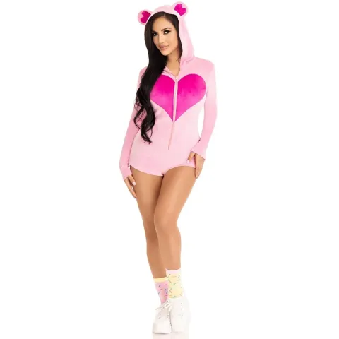 Комбінезон «Солодкий ведмедик» Leg Avenue Sweetheart Bear Velvet Romper S