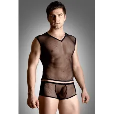 Комплект білизни - Net Set, Shirt And Thong, чорний XL