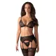 Комплект нижнего белья — Obsessive Shibu Set, черный, размер S/M
