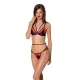 Passion PEONIA SET XXL/XXXL красный комплект нижнего белья, бра, трусики