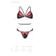 Passion PEONIA SET XXL/XXXL красный комплект нижнего белья, бра, трусики