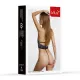 Комплект белья — Set body and neckband 11030, синий/чёрный 3XL