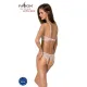 Комплект із бра, трусиків з ажурним декором та відкритим кроком Passion URSULA SET XXL/XXXL, white