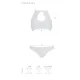 Комплект із бра, трусиків з ажурним декором та відкритим кроком Passion URSULA SET XXL/XXXL, white