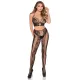 Комплект Leg Avenue Net & Lace Crop Top and Tights One Size Black