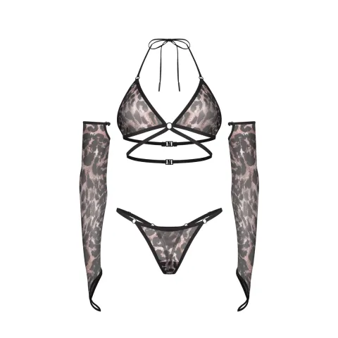 Комплект Obsessive Addia 3-pcs set L/XL