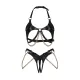 Комплект Obsessive Anyya Black 2-pcs crotchless set S/M/L