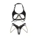 Комплект Obsessive Anyya Black 2-pcs crotchless set S/M/L