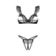 Комплект Obsessive Carrola 2-pcs crotchless set S/M
