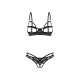 Комплект Obsessive Euridia 2-pcs crotchless set M/L