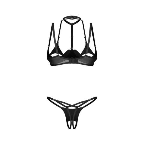 Комплект Obsessive Rolleya 2-pcs crotchless set L/XL