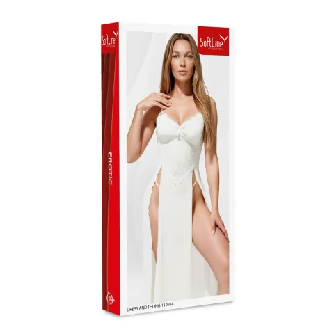 Комплект платьев и стрингов — Dress And Thong 110924 White L