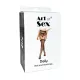 Комплект пояс та панчохи Art of Sex - Deily, колір чорний, розмір M
