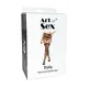 Комплект пояс та панчохи Art of Sex - Deily, колір чорний, розмір S