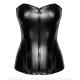 Corset Noir ручной работы F334 Powerwetlook корсет - 3XL