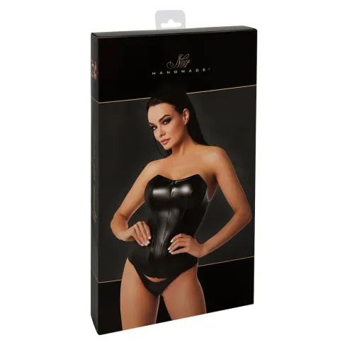 Корсет Noir Handmade F334 Powerwetlook corset - 4XL