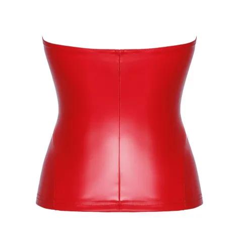 Корсет Noir Handmade F355 Red powerwetlook корсет — L