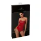 Корсет Noir Handmade F355 Red powerwetlook corset - XL