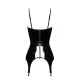 Корсет с подвязками для чулок Noir Handmade F381 Dominae Venom ПВХ-корсет-ремень 3XL