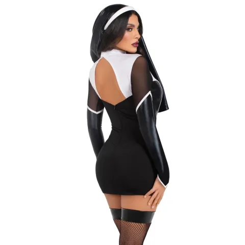Костюм черниці Leg Avenue Holy Hottie Dress XS