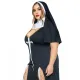 Костюм монашки-грішниці Leg Avenue Sultry Sinner 1X-2X, сукня, головний убір, комір