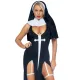 Костюм монахини-грешницы Leg Avenue Sultry Sinner S: платье, головной убор, воротник