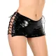 Лакированные шортики на шнурке Art of Sex — Kylie, черные, размер L–2XL