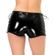 Лакированные шортики на шнурке Art of Sex — Kylie, черные, размер L–2XL