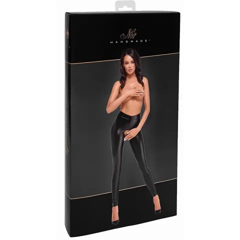 Леггинсы Noir Handmade F304 Taboo, M, чёрный, латекс, открытые ягодицы и пах