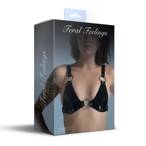 Классический лиф Feral Feelings — топ бикини, черный