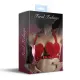 Бюстгальтер «Сердце» из натуральной кожи Feral Feelings — Hearts Bra Red