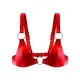 Лиф из натуральной кожи Feral Feelings — Bikini Top Red