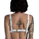 Лиф из натуральной кожи Feral Feelings — Bikini Top White