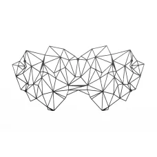 Bijoux Indiscrets Face Mask — Kristine Mask, винил, клеящийся застёж, без завязок