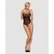Мереживне боді з доступом Obsessive 818-TED-1 teddy XS/S, чорне