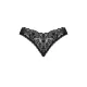 Кружевные стринги Obsessive Donna Dream crotchless thong M/L Black, открытый доступ