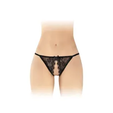 Мереживні трусики з доступом Fashion Secret Zoe Black, з бантиком