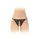 Кружевные трусики с вырезом Fashion Secret Zoe Black, с бантиком