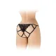 Кружевные трусики с вырезом Fashion Secret Zoe Black, с бантиком