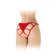 Кружевные трусики с вырезом Fashion Secret Zoe Red, с бантиком