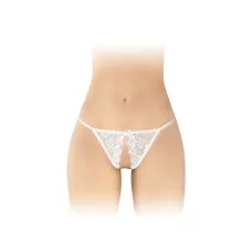 Мереживні трусики з доступом Fashion Secret Zoe White, з бантиком
