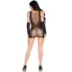 Минисукня Leg Avenue Mini Dress и подходящие перчатки One Size Black