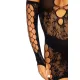 Мини-платье Leg Avenue Mini dress and matching gloves, один размер, чёрное, в комплекте с митенками