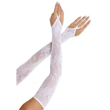 Цветочная сетка Mitts Leg Avenue Extra Long Gauntlet Armers Белый размер One Size
